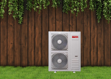 27 кВт EVI DC Inverter Monobloc Тепловой насос - отопление, охлаждение и DHW