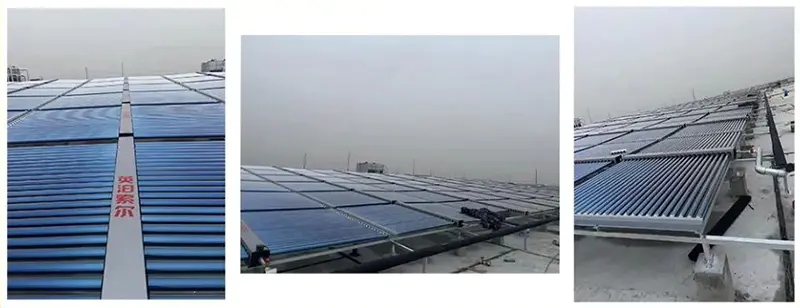 ormitory air energy + solar water heating Энергия воздуха в общежитии + солнечное нагревание воды